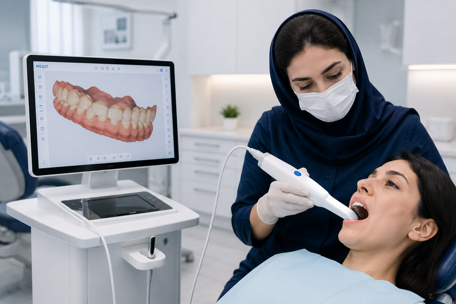 اسکنر داخل دهانی در دندانپزشکی دیجیتال